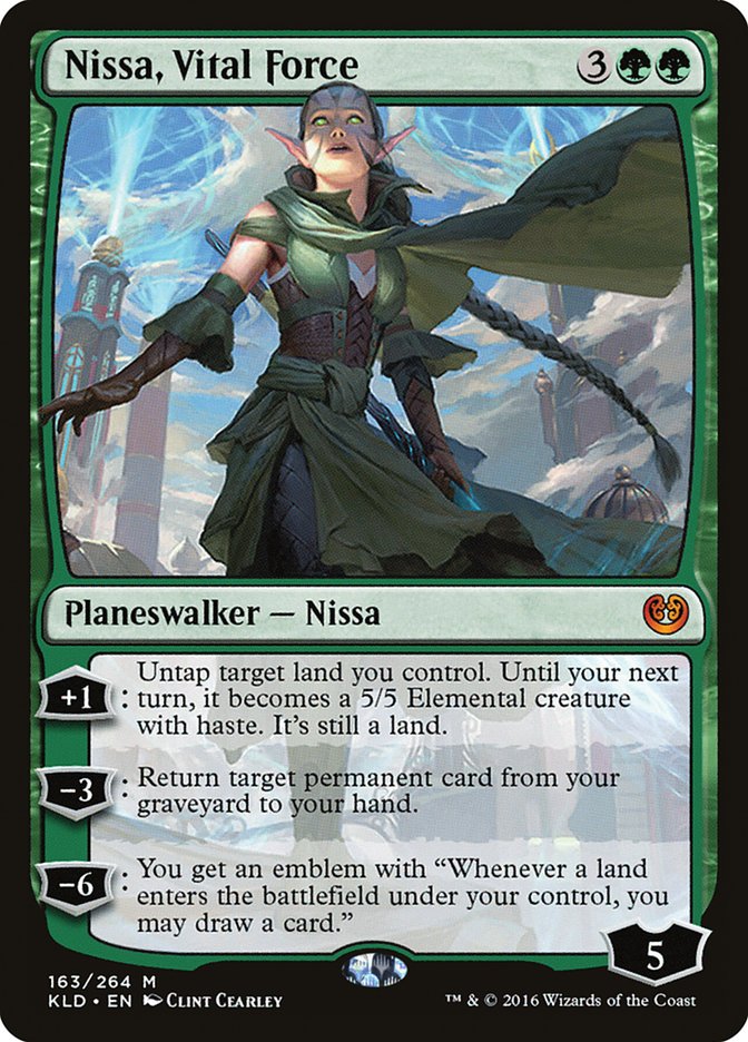 Nissa, Vital Force 163/264 (Kaladesh)  - Foil | Good Games Morley