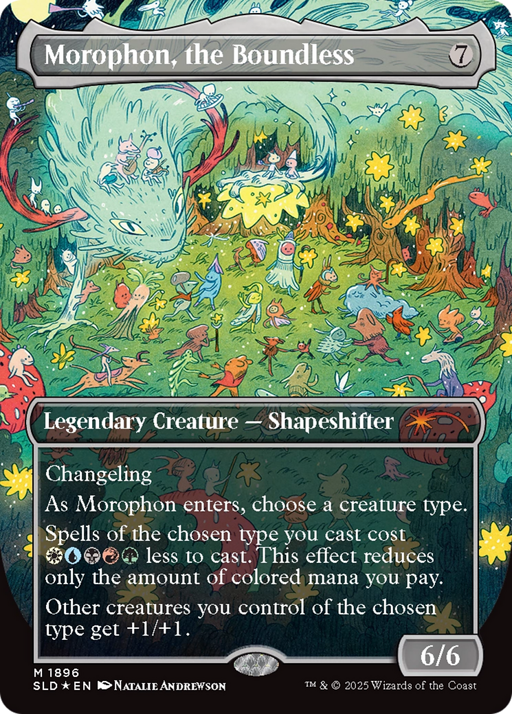 Morophon, the Boundless (Display Commander) - Thick Stock (Double Rainbow Foil) [Secret Lair Drop Series] | Good Games Morley