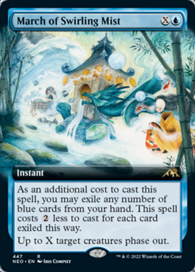 March of Swirling Mist (Extended Art) [Kamigawa: Neon Dynasty] | Good Games Morley