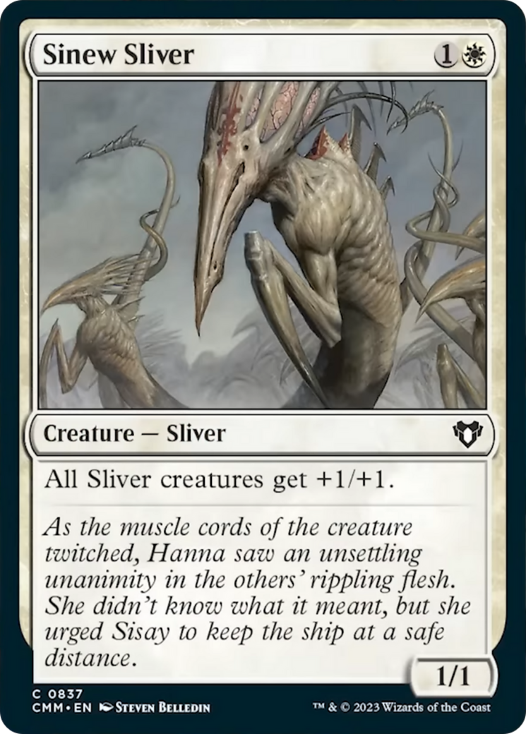 Sinew Sliver [Commander Masters] | Good Games Morley