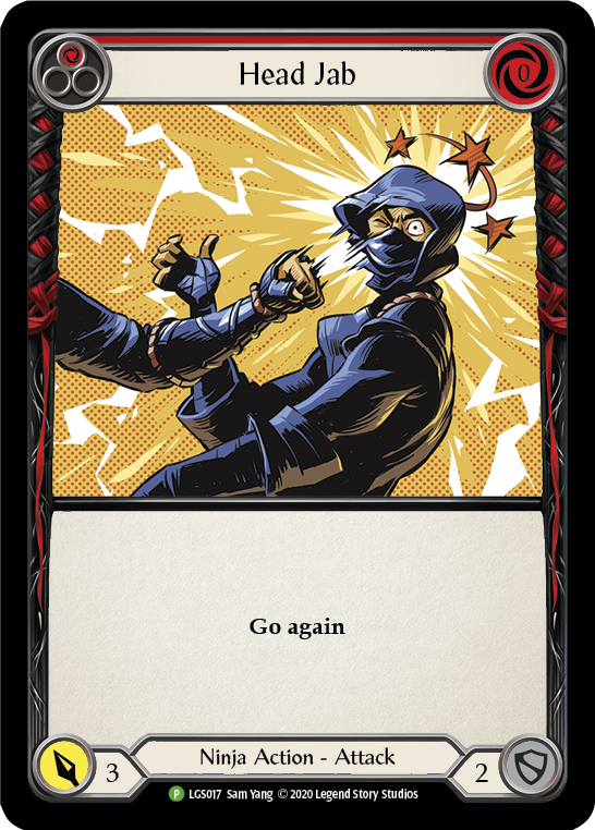 Head Jab (Red) [LGS017] (Promo)  Rainbow Foil | Good Games Morley