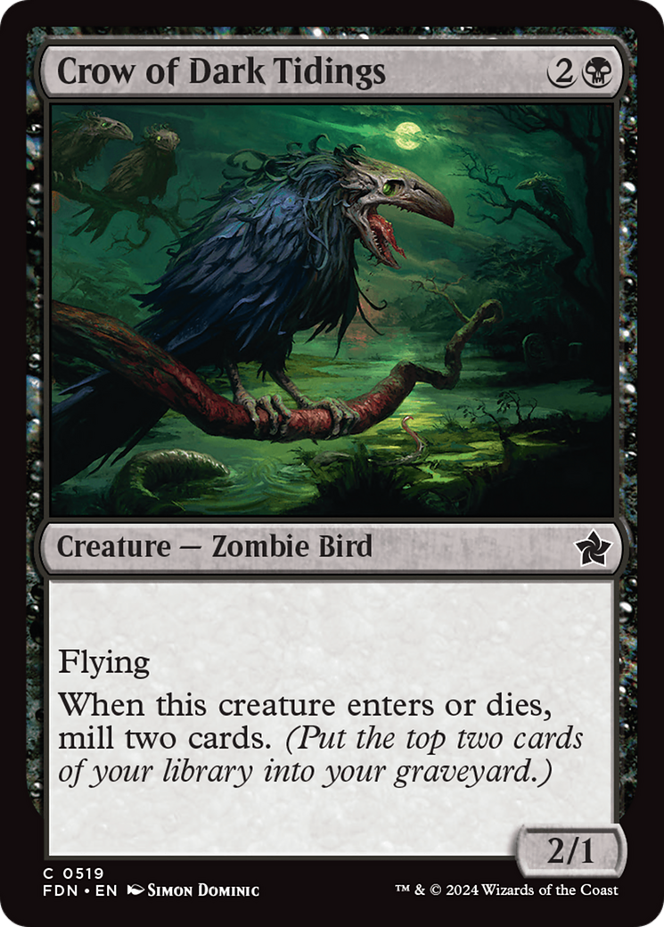 Crow of Dark Tidings [Foundations] | Good Games Morley