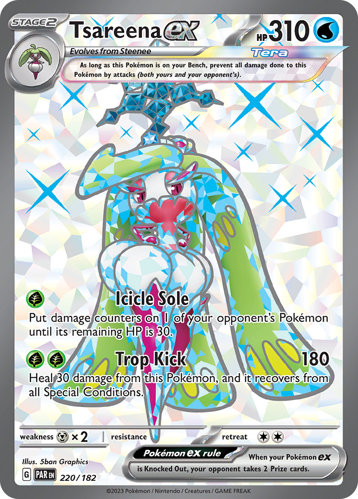 Tsareena ex (220/182) [Scarlet & Violet: Paradox Rift] | Good Games Morley