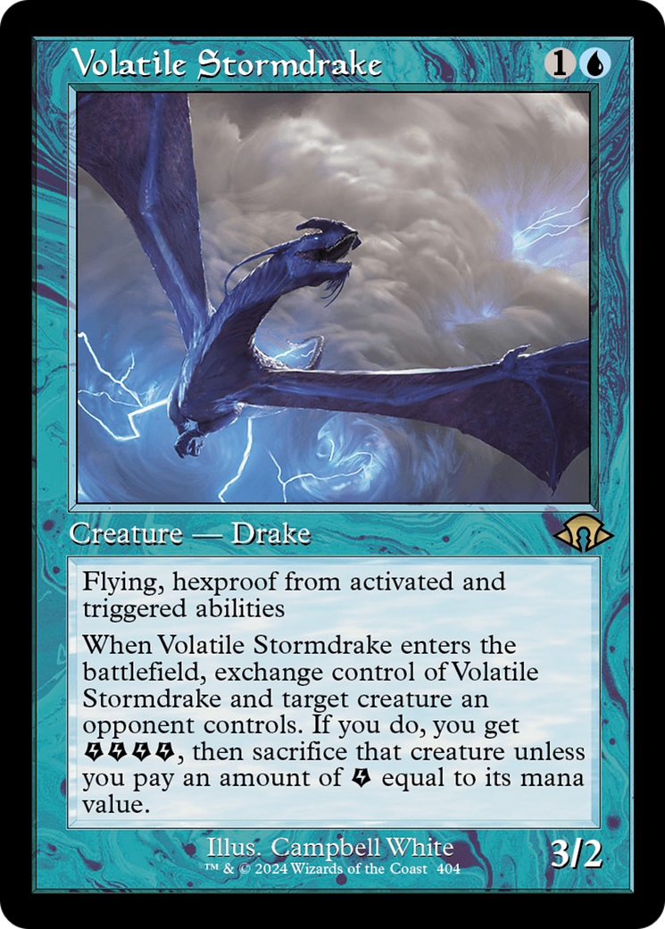 Volatile Stormdrake (Retro) [Modern Horizons 3] | Good Games Morley