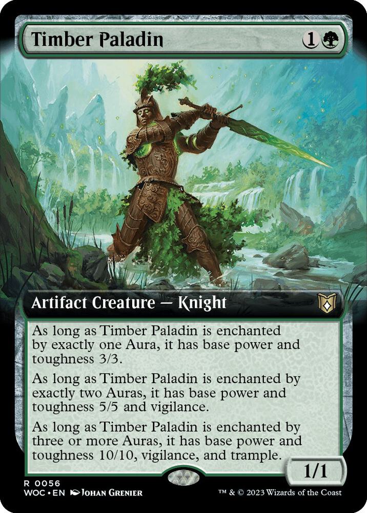 Timber Paladin 56/173 (Commander: Wilds of Eldraine)  - Extended Art | Good Games Morley