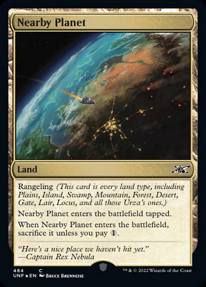 Nearby Planet (Galaxy Foil) [Unfinity] | Good Games Morley