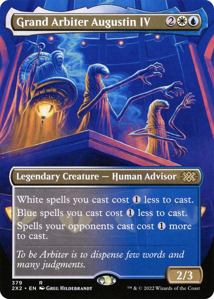 Grand Arbiter Augustin IV Borderless 379 (Double Masters 2022)  - Foil | Good Games Morley