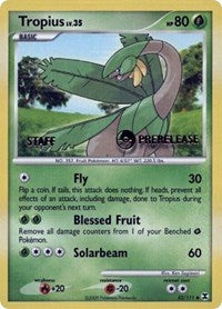 Tropius (52/111) (Staff Prerelease Promo) [Nintendo: Black Star Promos] | Good Games Morley