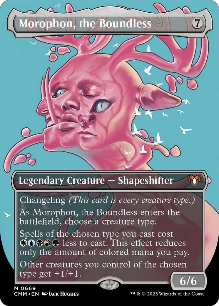 Morophon, the Boundless (Borderless Profile) [Commander Masters] | Good Games Morley