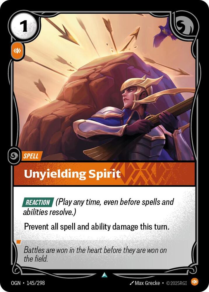 Unyielding Spirit 145/298 (Origins)  - Foil | Good Games Morley