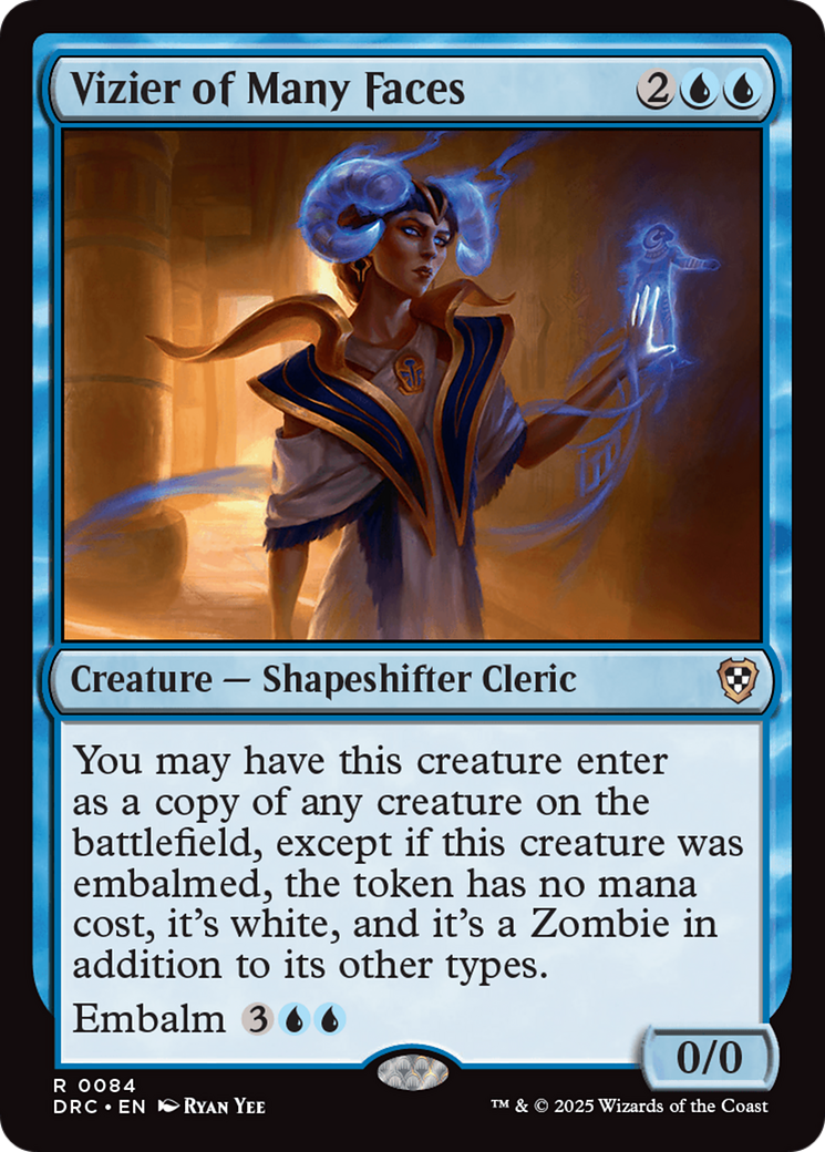 Vizier of Many Faces [Aetherdrift Commander] | Good Games Morley