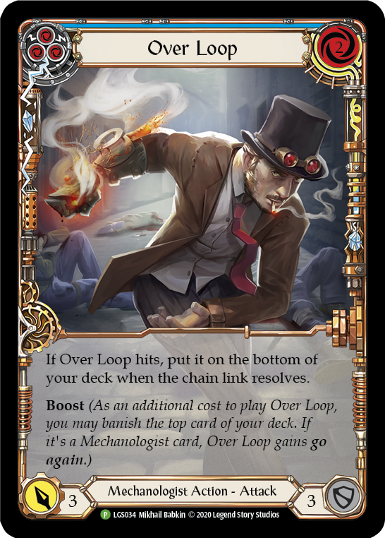 Over Loop (Blue) [LGS034] (Promo)  Rainbow Foil | Good Games Morley