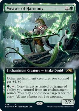 Weaver of Harmony 483/302 (Kamigawa: Neon Dynasty)  - Extended Art | Good Games Morley