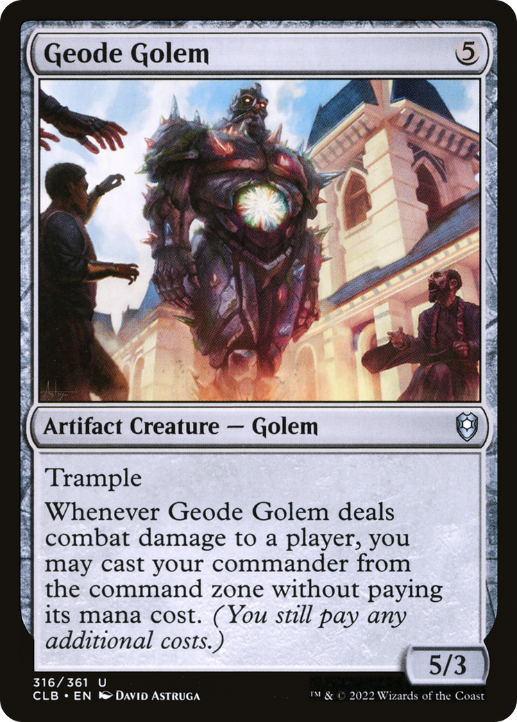 Geode Golem [Commander Legends: Battle for Baldur's Gate] | Good Games Morley