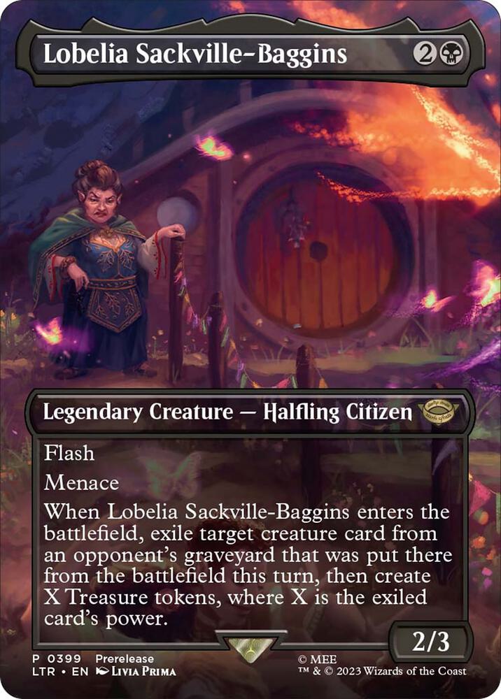 Lobelia Sackville-Baggins 399 (Universes Beyond: The Lord of the Rings: Tales of Middle-earth)  - Borderless | Good Games Morley