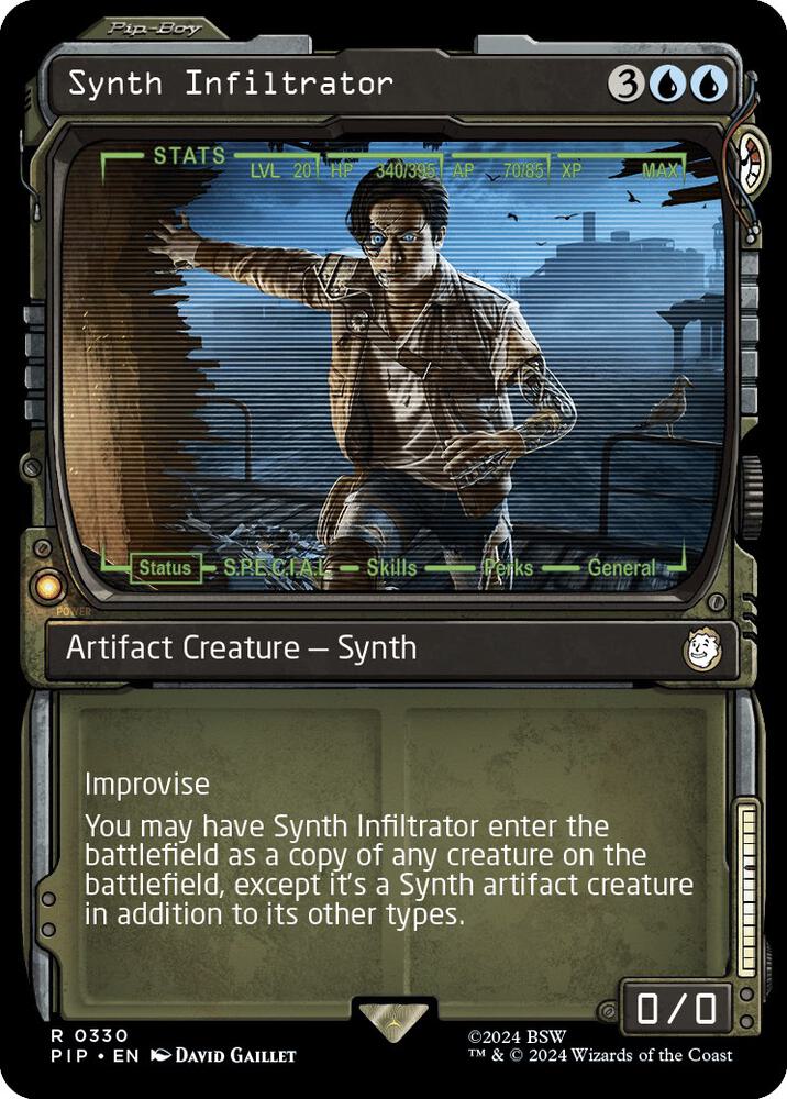 Synth Infiltrator 330/326 (Universes Beyond: Fallout)  - Showcase Foil | Good Games Morley