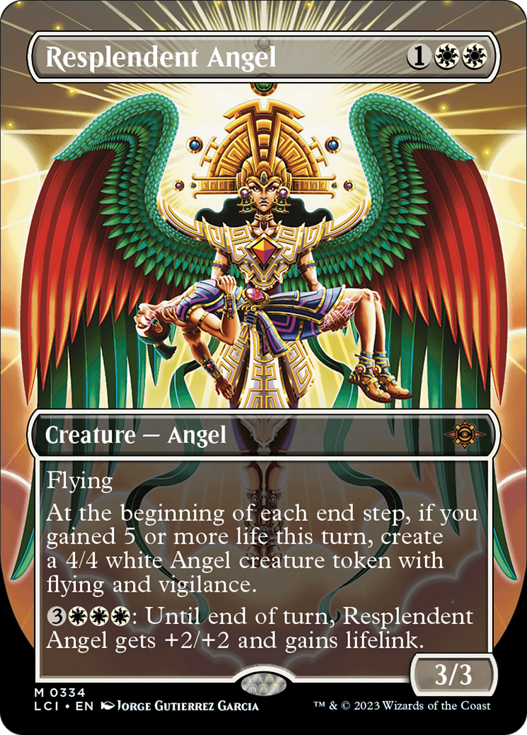 Resplendent Angel (Borderless) [The Lost Caverns of Ixalan] | Good Games Morley