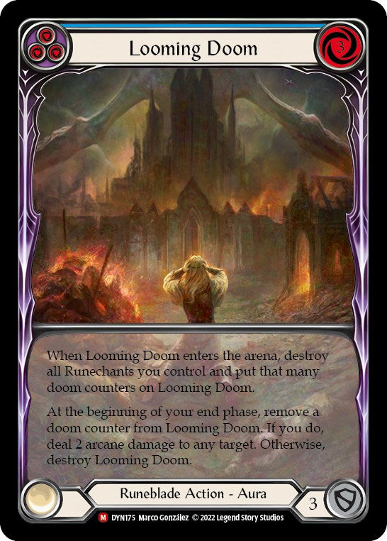 Looming Doom (Extended Art) [DYN175] (Dynasty)  Rainbow Foil | Good Games Morley