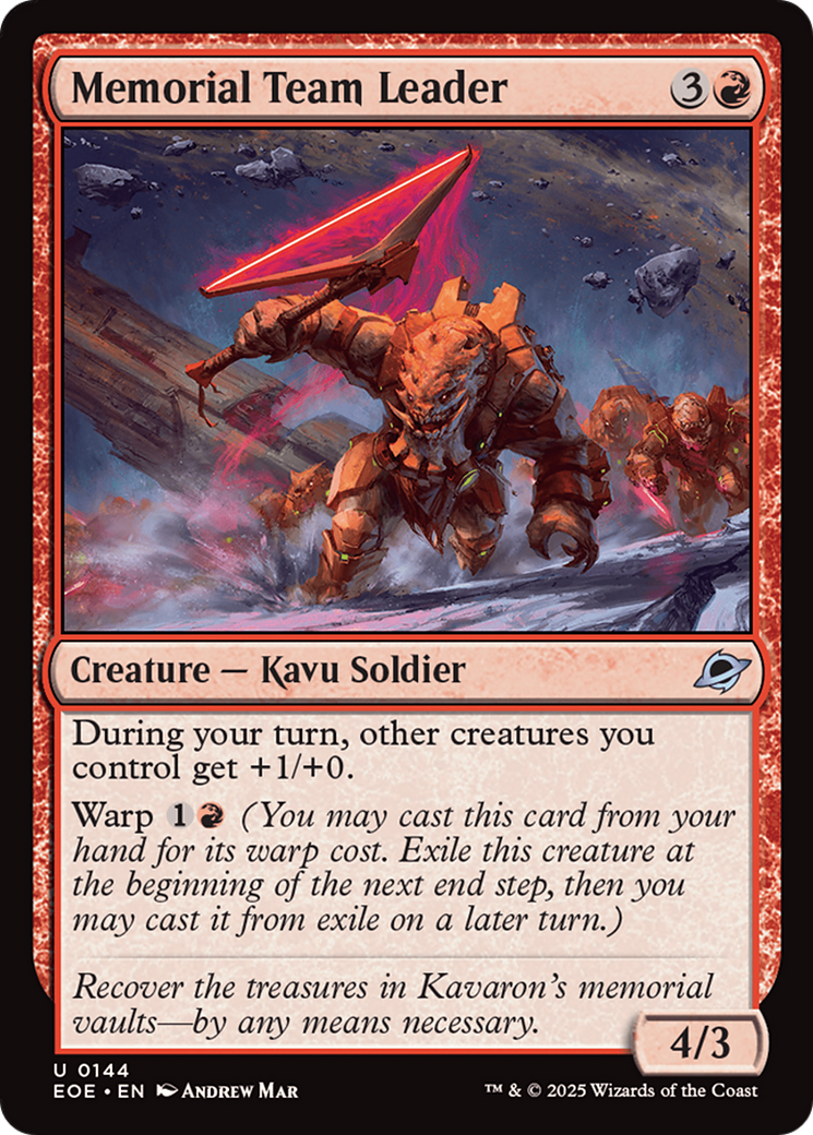 Memorial Team Leader [Edge of Eternities] | Good Games Morley