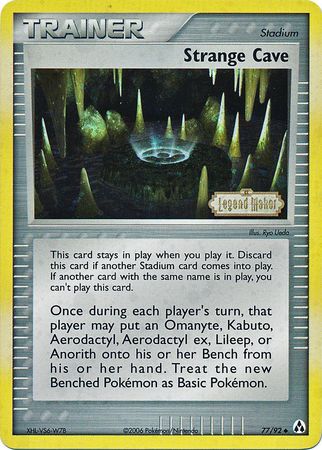 Strange Cave (77/92) (Stamped) [EX: Legend Maker] | Good Games Morley