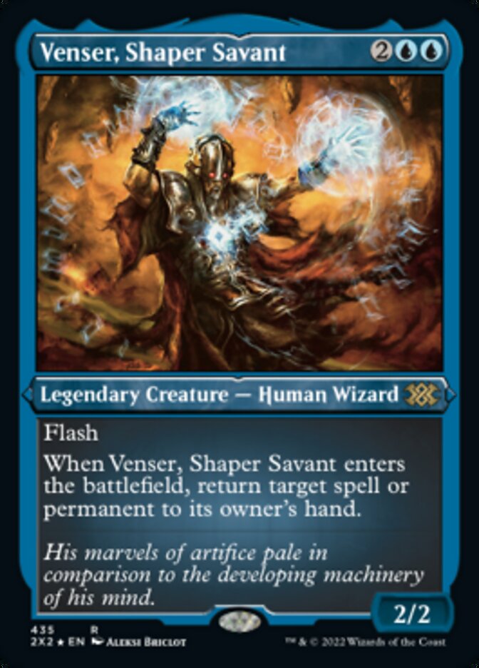 Venser, Shaper Savant (Foil Etched) [Double Masters 2022] | Good Games Morley