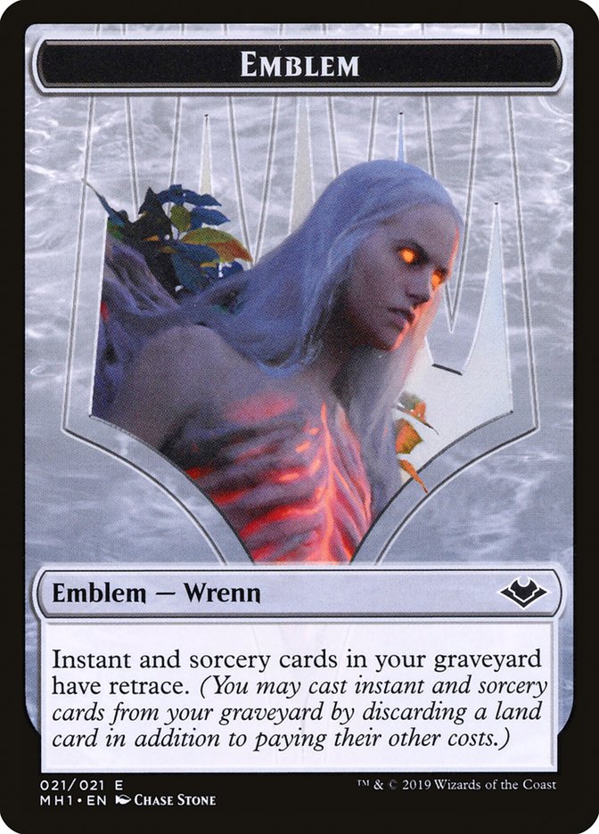 Zombie (007) // Wrenn and Six Emblem (021) Double-Sided Token [Modern Horizons Tokens] | Good Games Morley