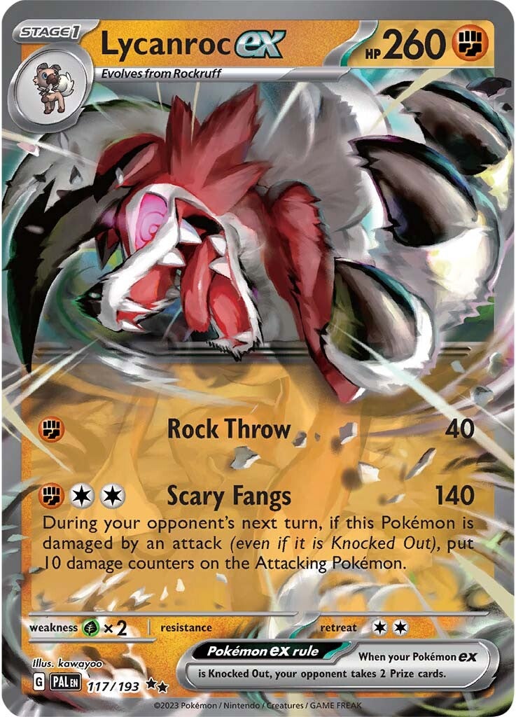 Lycanroc ex (117/193) [Scarlet & Violet: Paldea Evolved] | Good Games Morley