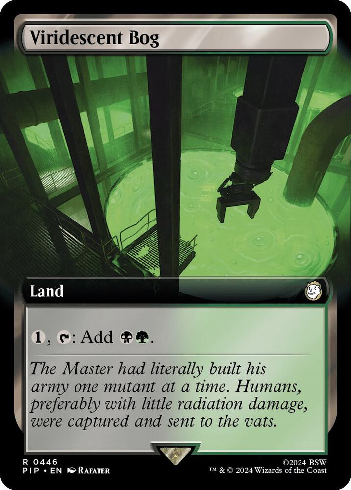 Viridescent Bog 446 (Universes Beyond: Fallout)  - Extended Art | Good Games Morley