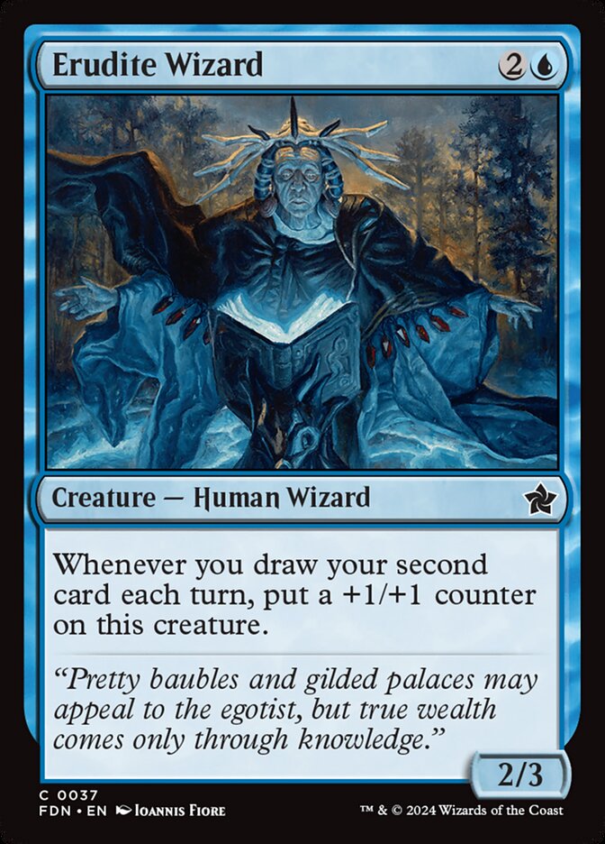 Erudite Wizard 37/291 (Foundations)  | Good Games Morley
