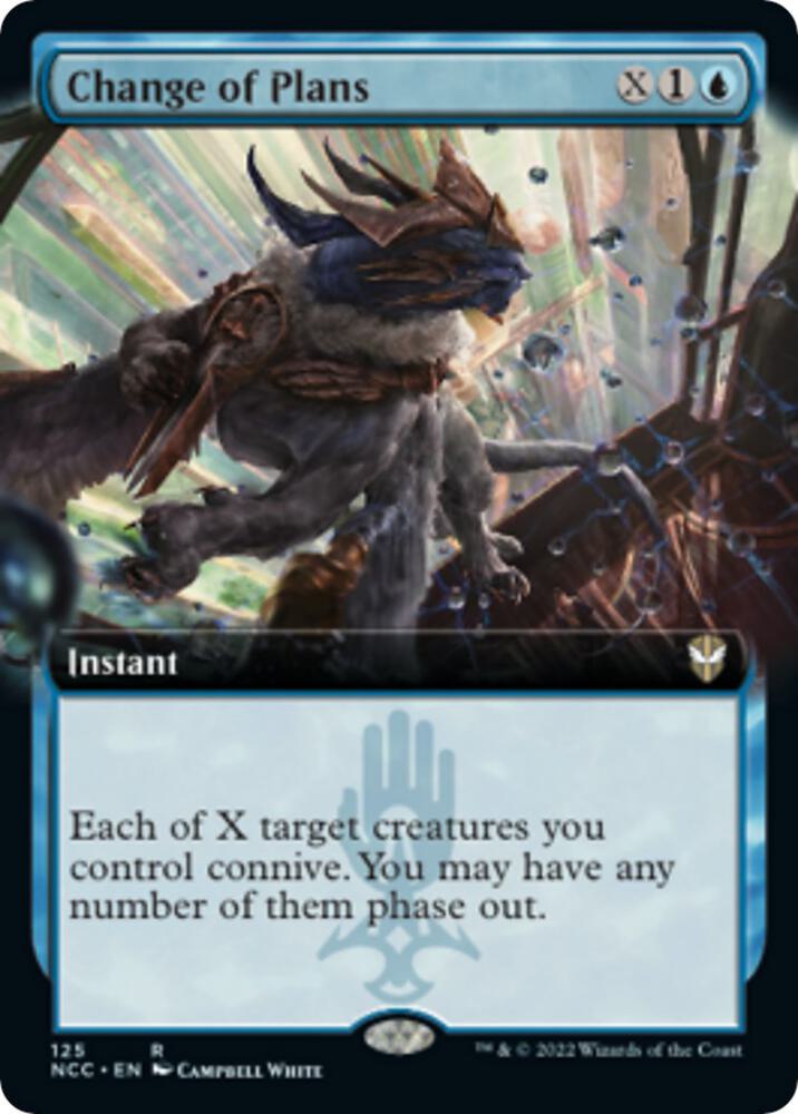 Change of Plans Extended Art 125 (Commander: Streets of New Capenna)  | Good Games Morley