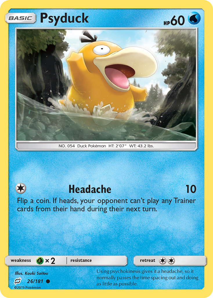 Psyduck (26/181) [Sun & Moon: Team Up] | Good Games Morley