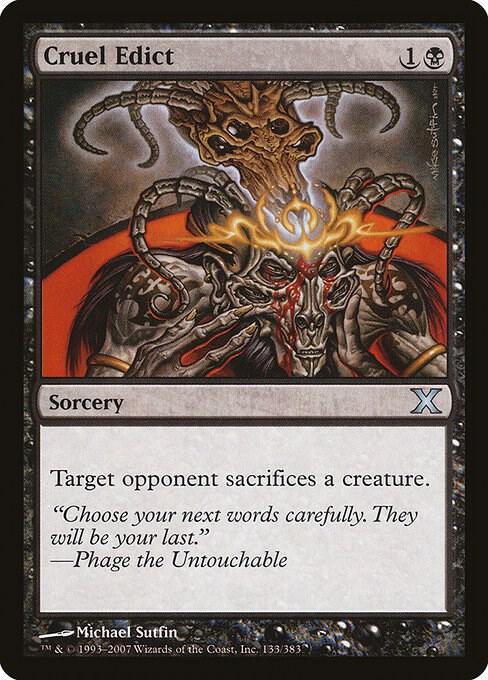 Cruel Edict 133/383 (10th Edition)  | Good Games Morley