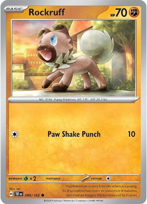 Rockruff 089/162 (SV05: Temporal Forces)  - Reverse Holofoil | Good Games Morley
