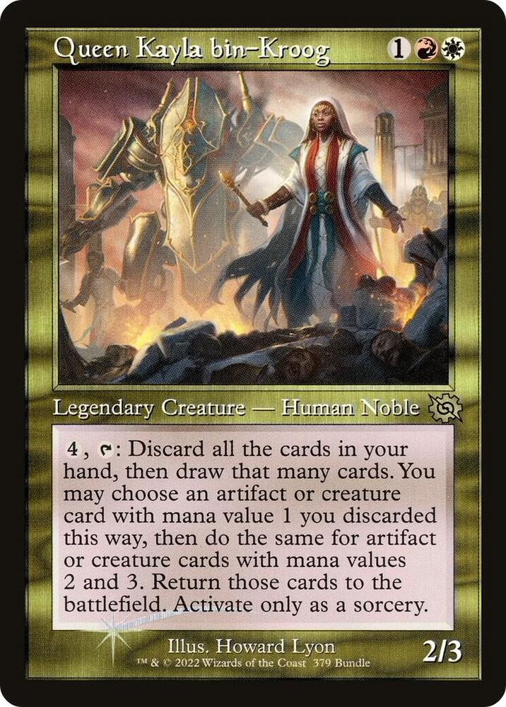 Queen Kayla bin Kroog Retro Frame BRO Bundle 379 (Unique and Miscellaneous Promos)  - Foil | Good Games Morley