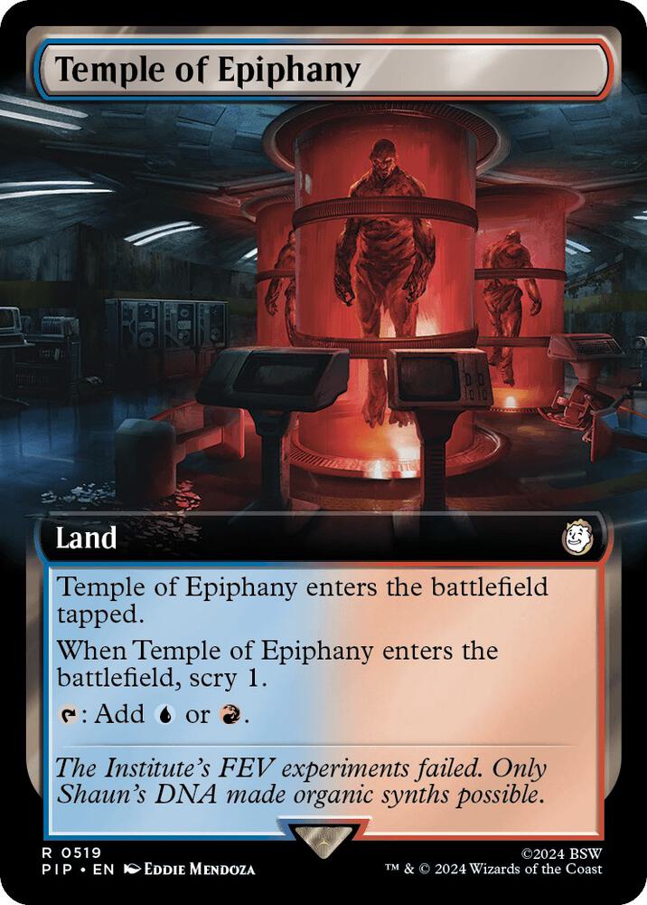 Temple of Epiphany 519/326 (Universes Beyond: Fallout)  - Extended Art | Good Games Morley