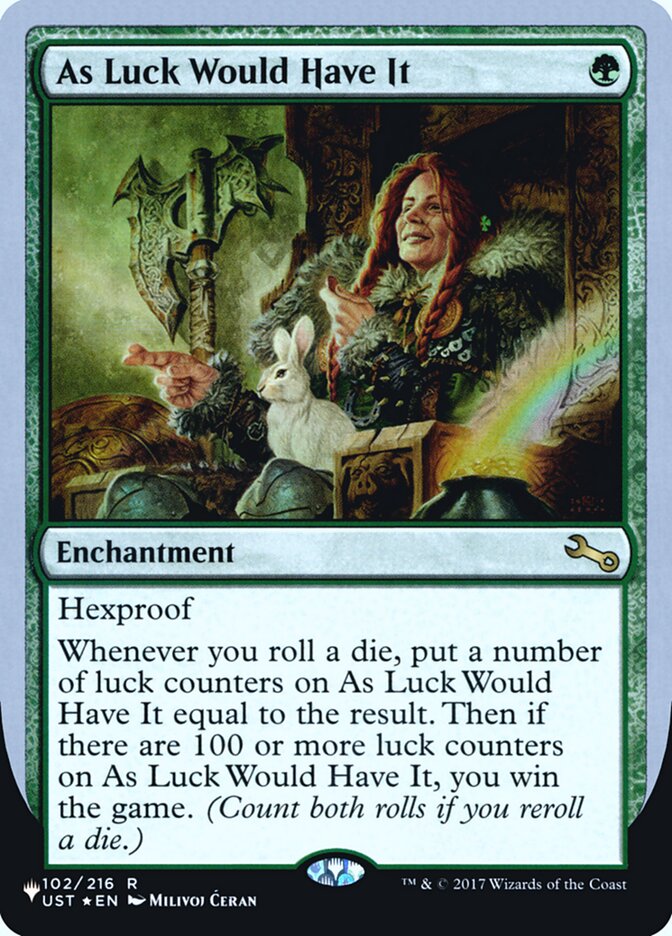 As Luck Would Have It (Unfinity Foil Edition) [The List] | Good Games Morley