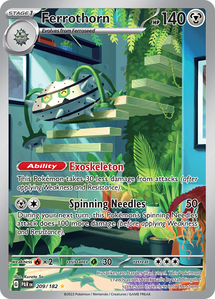 Ferrothorn (209/182) [Scarlet & Violet: Paradox Rift] | Good Games Morley