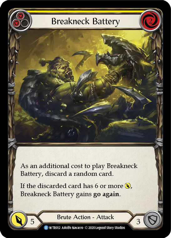 Breakneck Battery (Yellow) [U-WTR012] (Welcome to Rathe Unlimited)  Unlimited Rainbow Foil | Good Games Morley