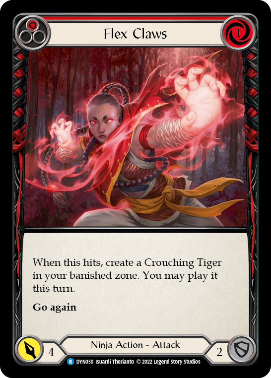 Flex Claws (Red) [DYN050] (Dynasty)  Rainbow Foil | Good Games Morley