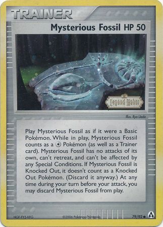 Mysterious Fossil (79/92) (Stamped) [EX: Legend Maker] | Good Games Morley