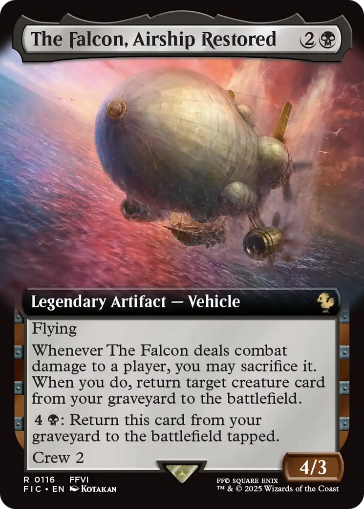 The Falcon, Airship Restored (Extended Art) [FINAL FANTASY Commander] | Good Games Morley