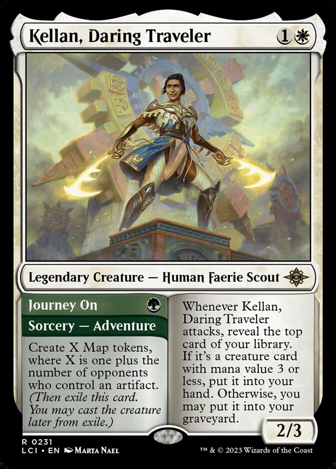Kellan, Daring Traveler // Journey On 231/291 (The Lost Caverns of Ixalan)  - Foil | Good Games Morley