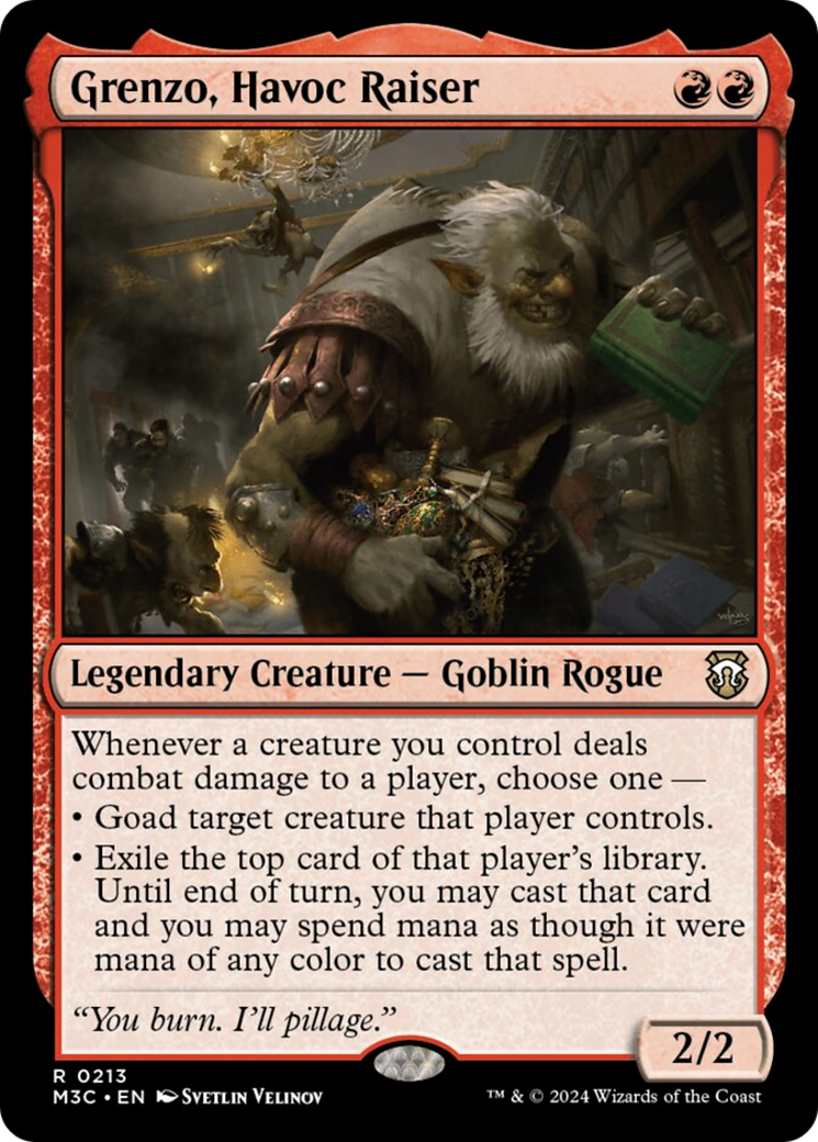 Grenzo, Havoc Raiser (Ripple Foil) [Modern Horizons 3 Commander] | Good Games Morley