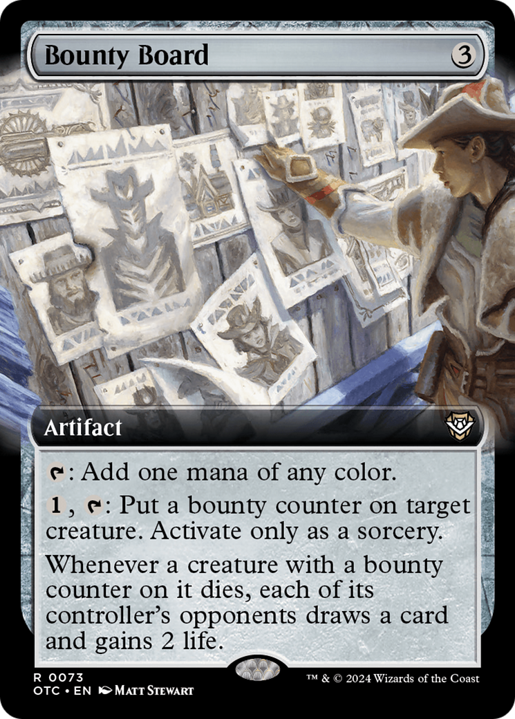 Bounty Board (Extended Art) [Outlaws of Thunder Junction Commander] | Good Games Morley