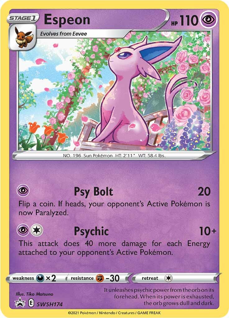 Espeon (SWSH174) [Sword & Shield: Black Star Promos] | Good Games Morley
