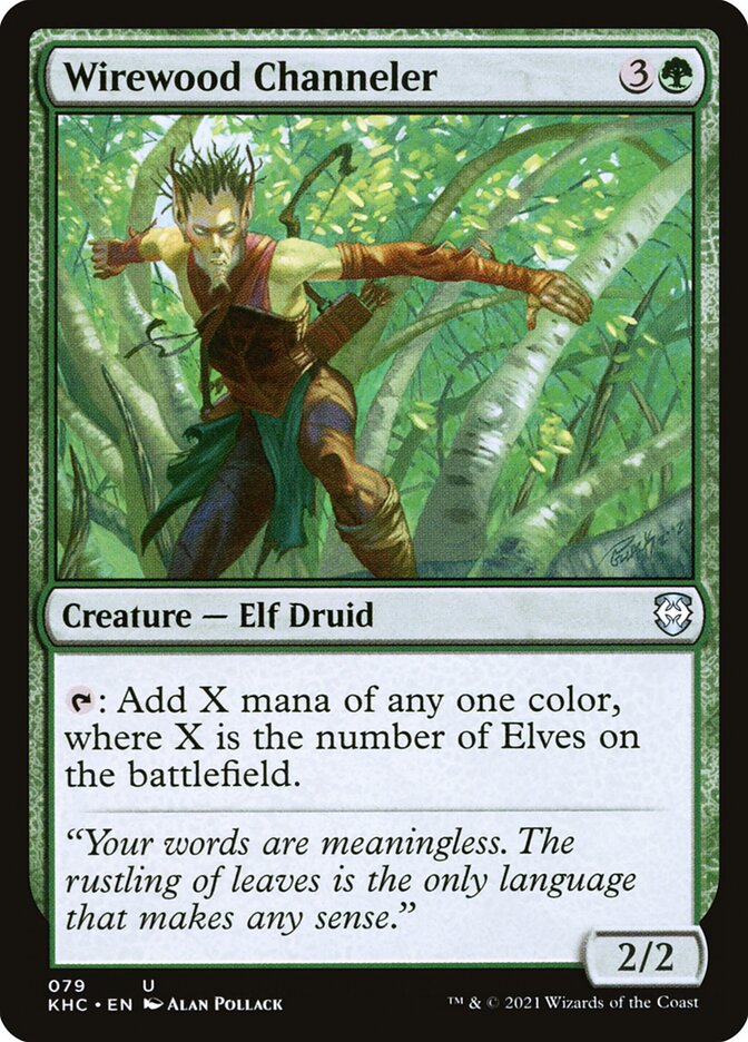 Wirewood Channeler 79/1 (Commander: Kaldheim)  | Good Games Morley