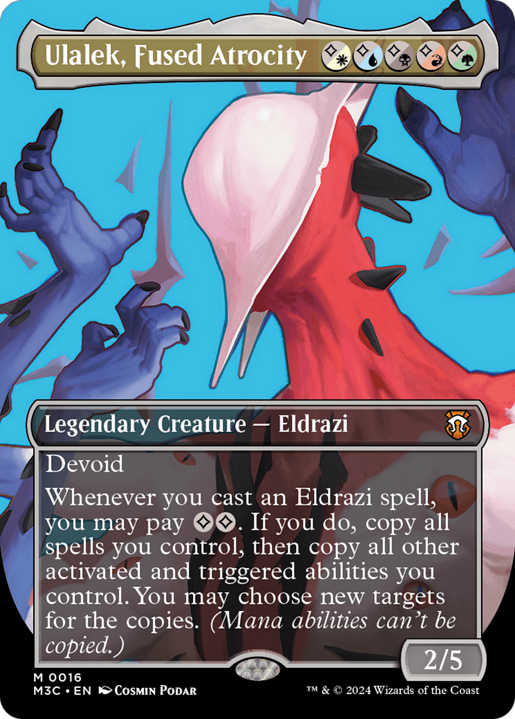 Ulalek, Fused Atrocity (Borderless) [Modern Horizons 3 Commander] | Good Games Morley