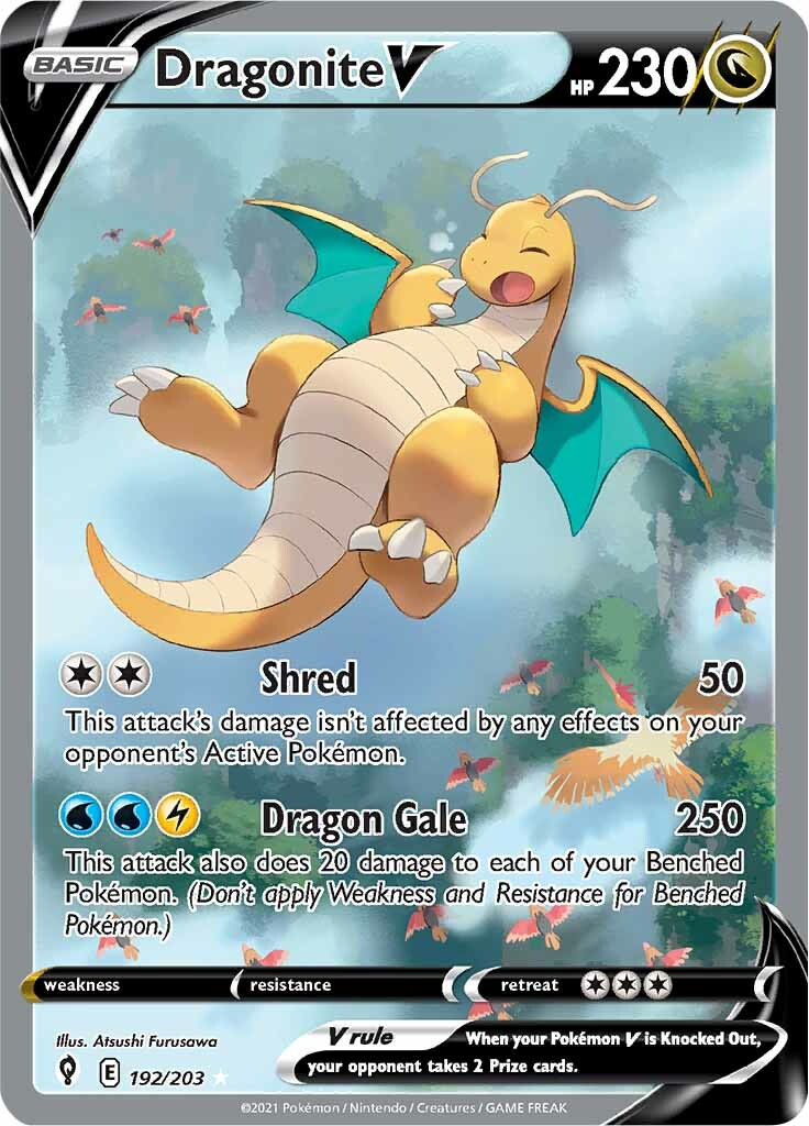 Dragonite V (192/203) [Sword & Shield: Evolving Skies] | Good Games Morley