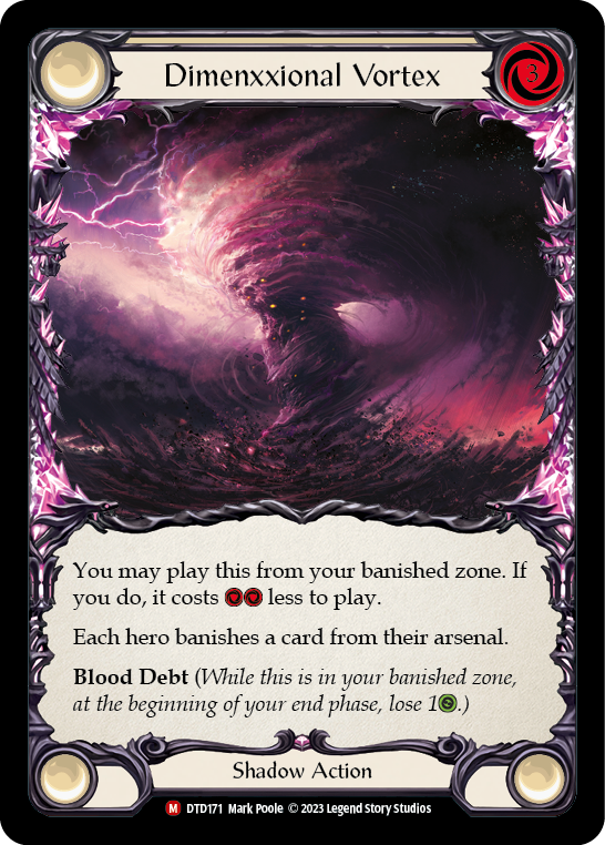 Dimenxxional Vortex [DTD171] (Dusk Till Dawn)  Rainbow Foil | Good Games Morley