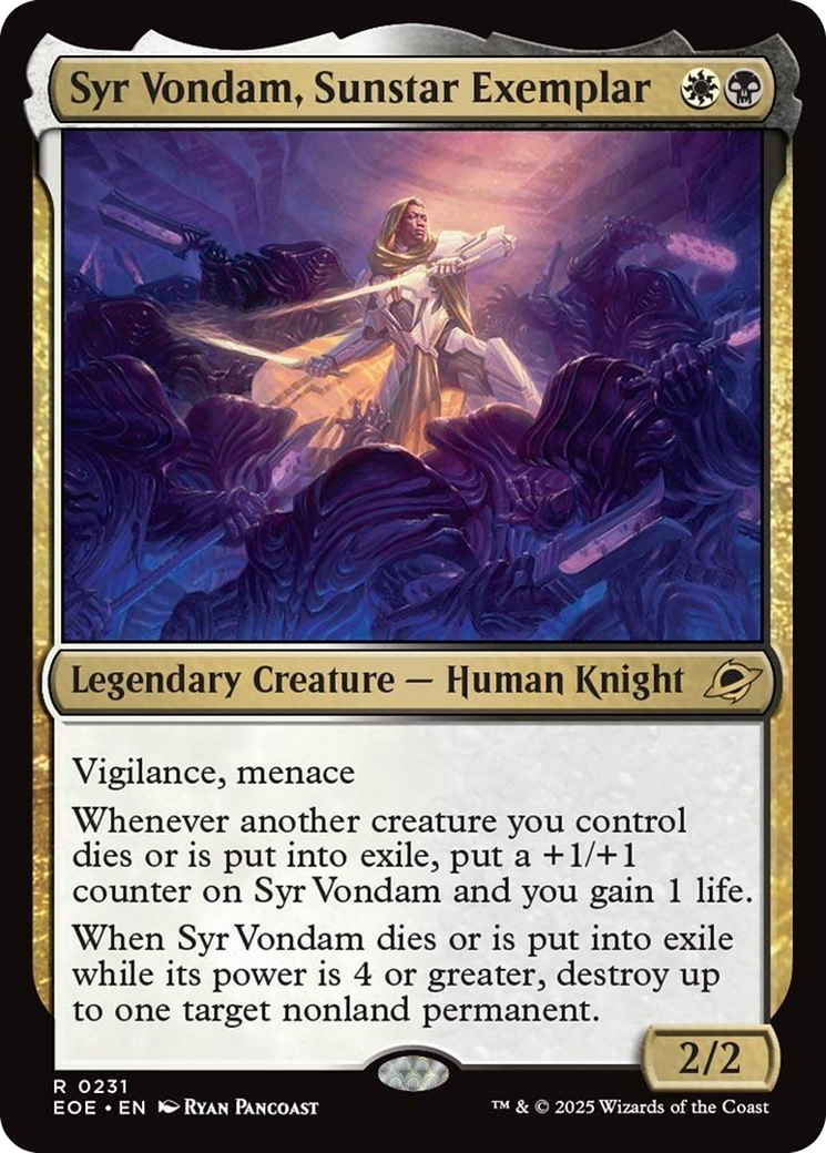 Syr Vondam, Sunstar Exemplar [Edge of Eternities] | Good Games Morley